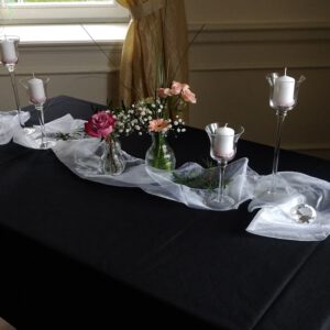 Tischdecke schwarz